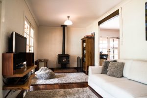 Nannup Bush Retreat - Spacious living room to enjoy a glass of wine in front of the fire